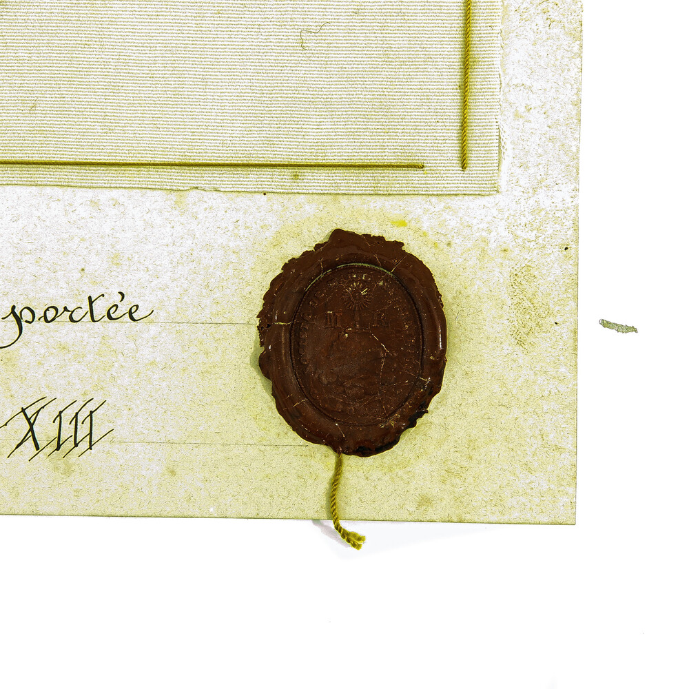 Collection  Cards With Seals From Pope Pius X And Pope Leon Xiii