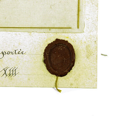 Cards With Seals From Pope Pius X And Pope Leon Xiii 19 th century