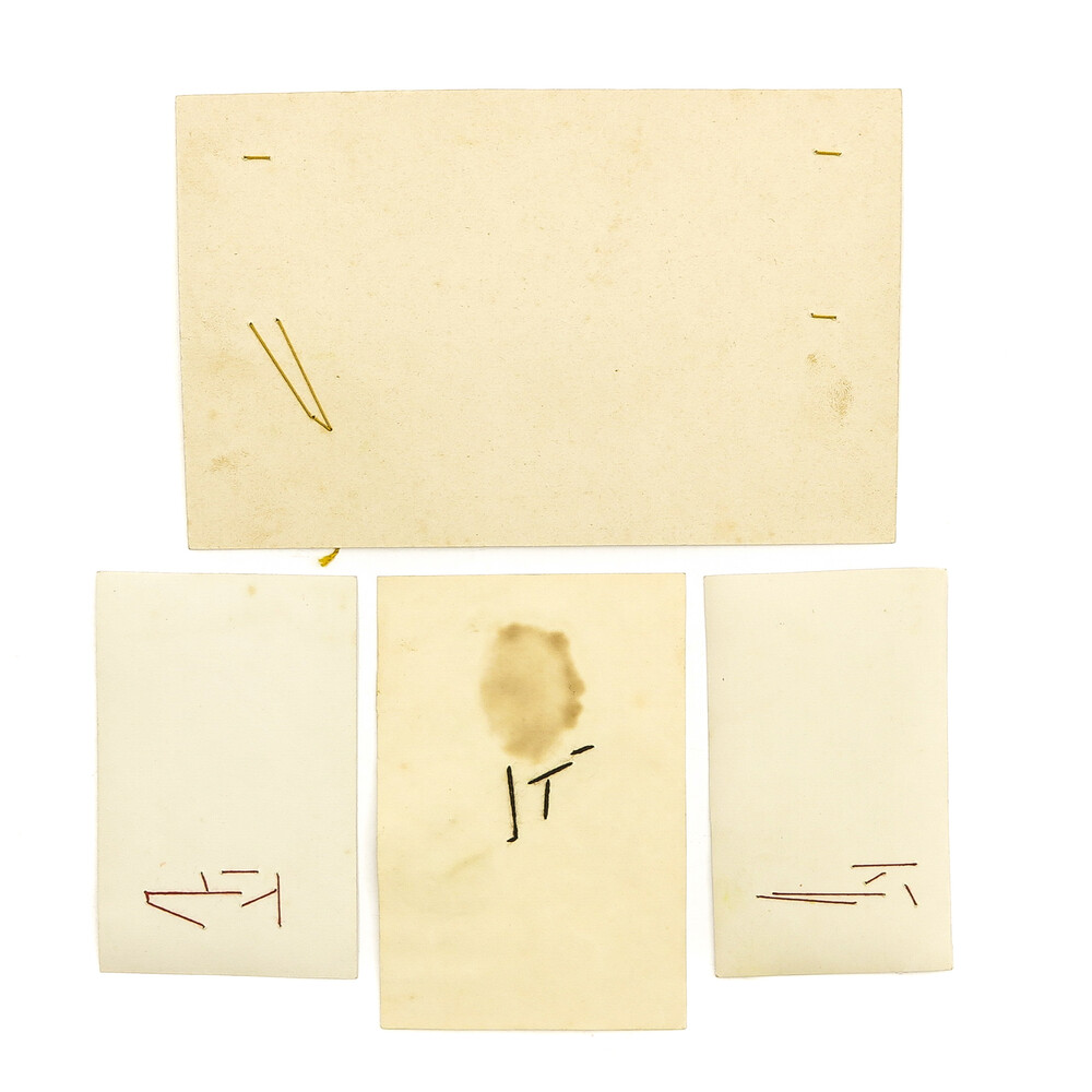Collection  Cards With Seals From Pope Pius X And Pope Leon Xiii