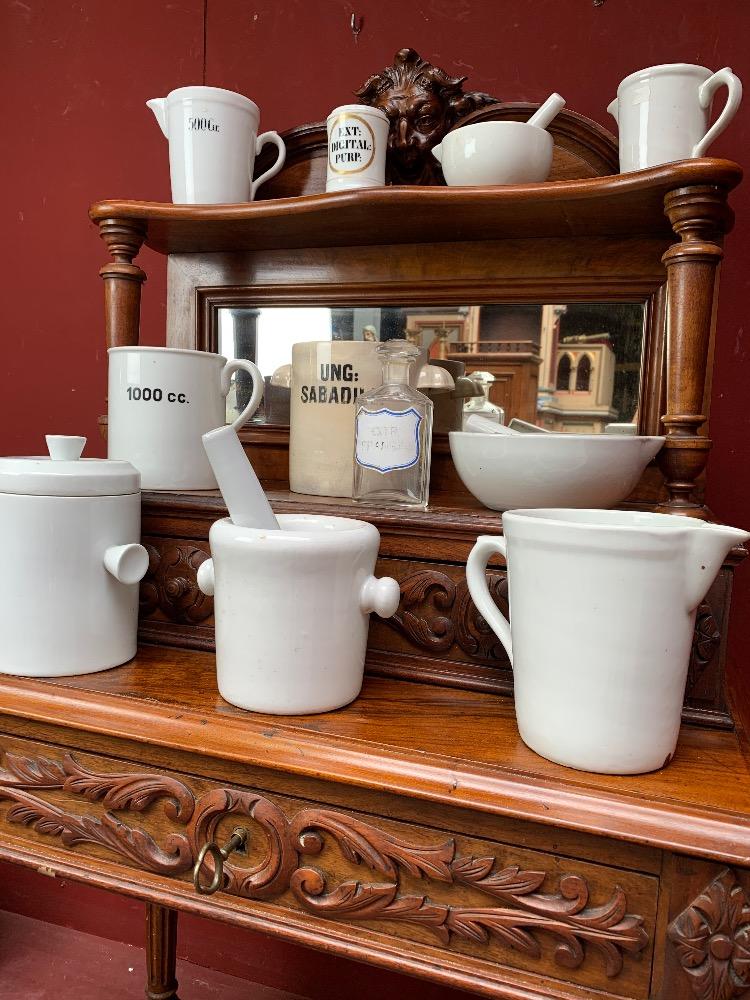 Collection Of Ceramic And Porcelain Apothecary Attributes