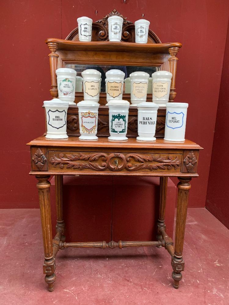 Collection Of Porcelain Apothecary Jars