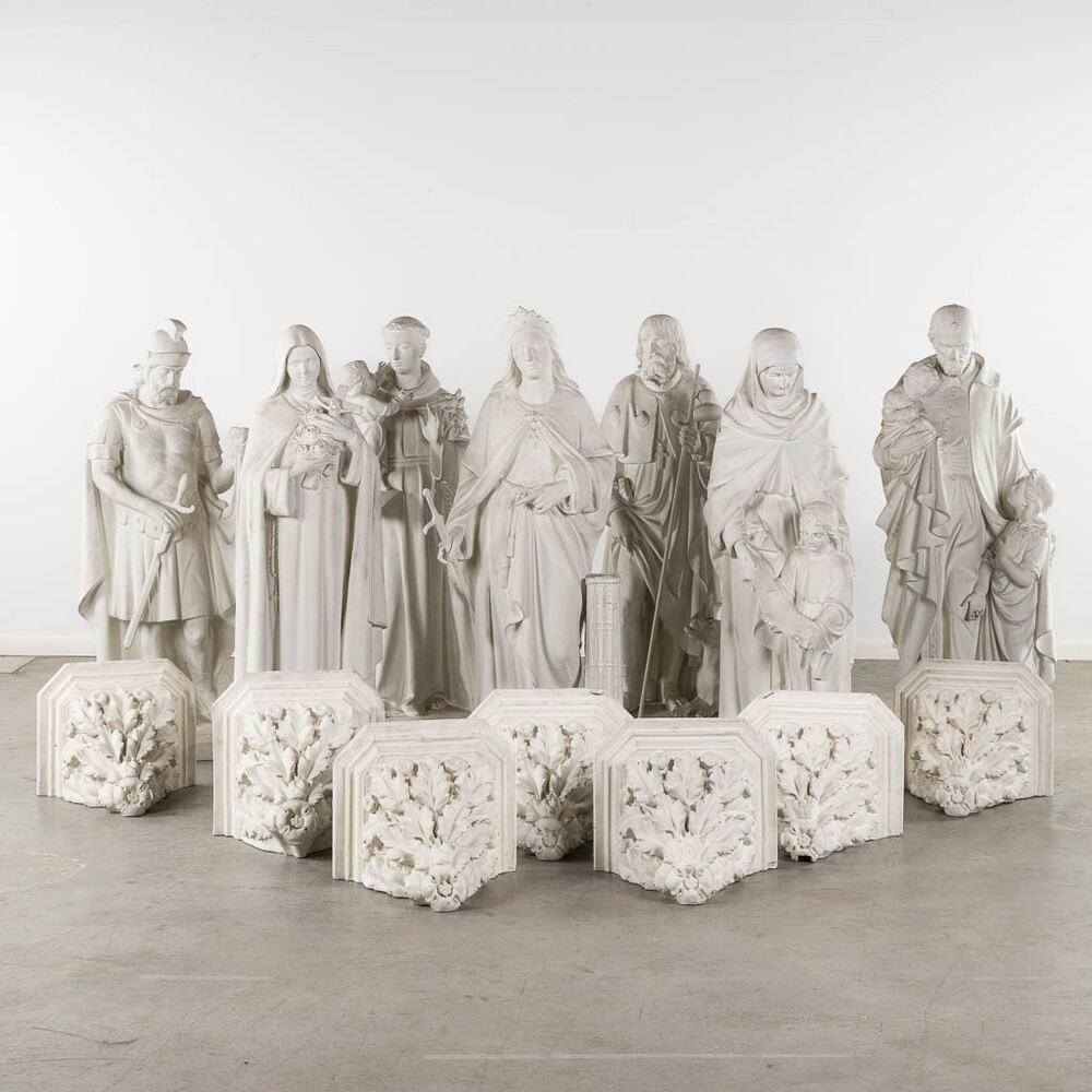 Collection  Statues With Pedestals Ex