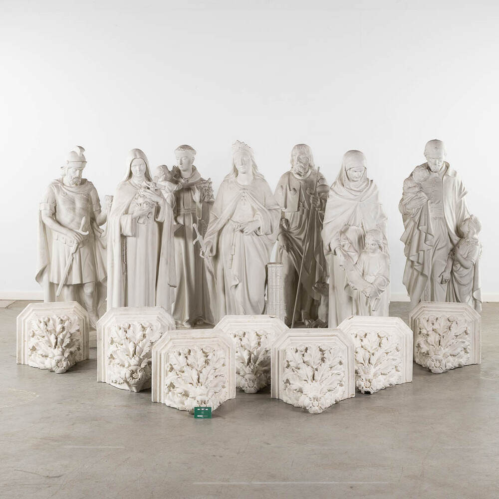 Collection  Statues With Pedestals Ex