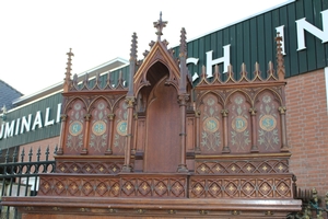 Altar Sold ! style gothic en Oak wood, France 19th century