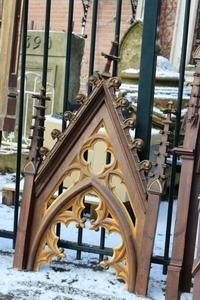 Architectural Elements style gothic en WOOD OAK, Dutch 19th century