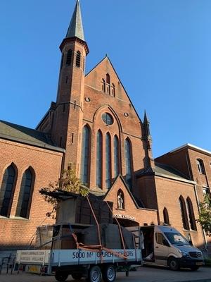 Clearing Of Church November 2018. style Gothic - style ANTWERP – BELGIUM    19th century