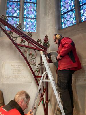 Fluminalis Removing A Capital And Monumental Baptismal Font From A Church In The Netherlands  (2022) . All Operations Under Own Management. style Gothic - Style FROM THE ST. ANTHONY ABBOT-CHURCH AT LOO – NETHERLANDS. 19 th century