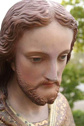 H.HEART STATUE PLASTER POLYCHROME