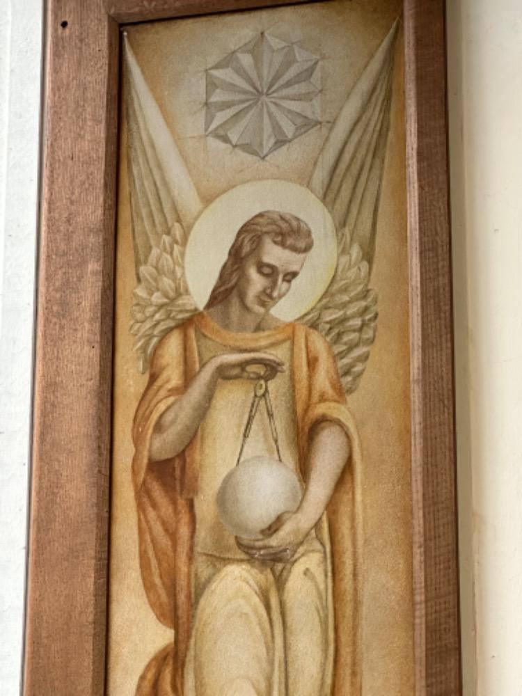 Jugendstil Matching Series Of 4 Pieces Paintings