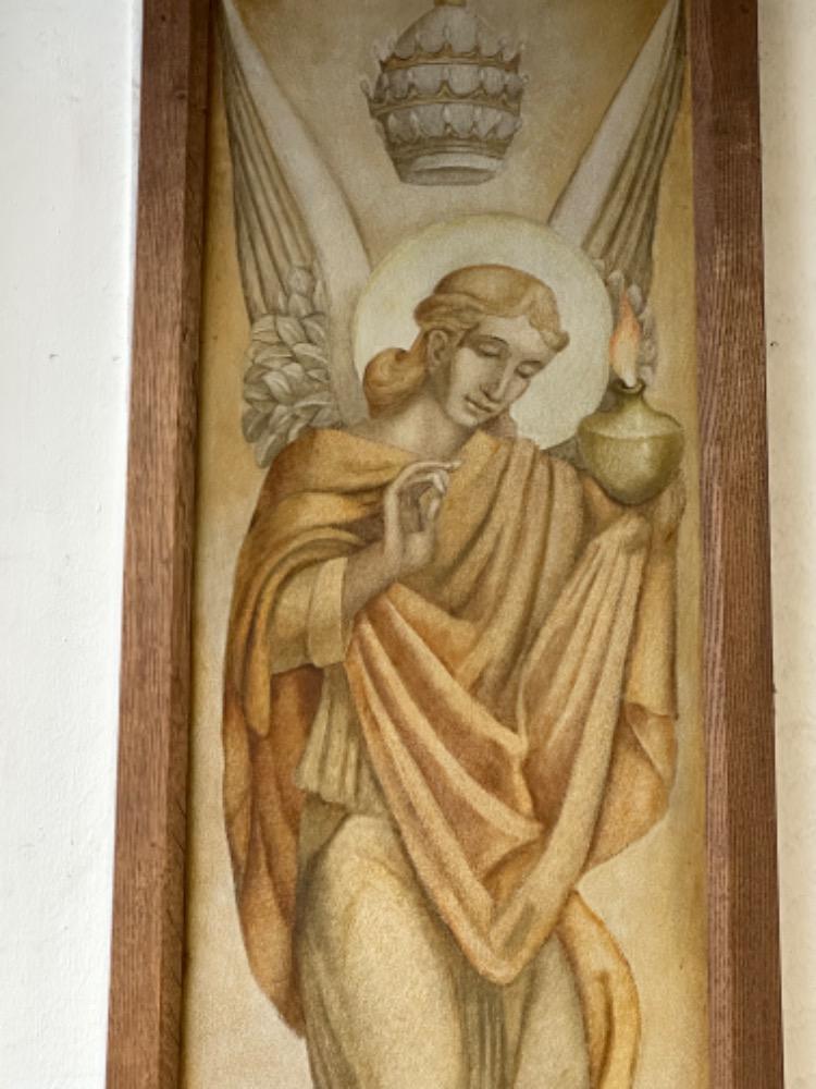 Jugendstil Matching Series Of 4 Pieces Paintings