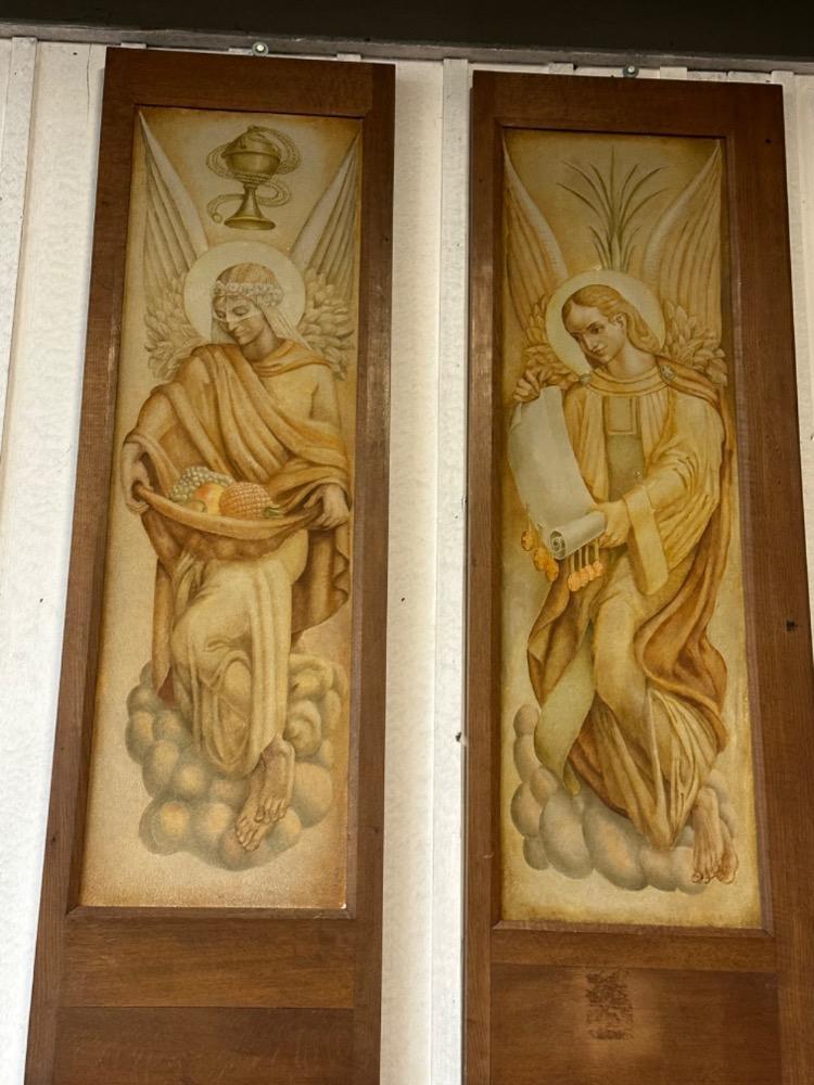 Jugendstil Matching Series Of 4 Pieces Paintings