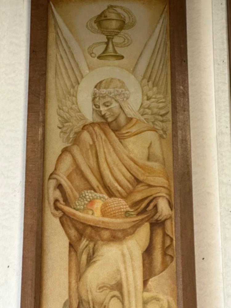 Jugendstil Matching Series Of 4 Pieces Paintings