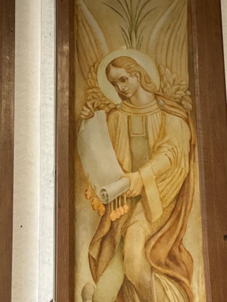 Jugendstil Matching Series Of 4 Pieces Paintings