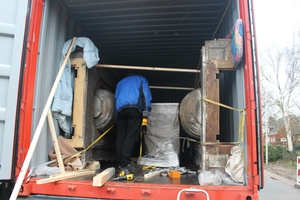 Loading 20 Ft Container For: Chicago U.S.A. 01. 2016.