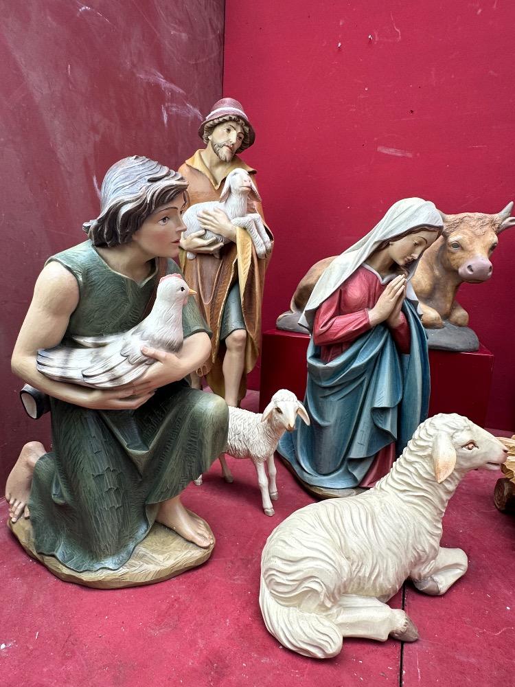 Nativity Set By : Demetz Ortisei Italy