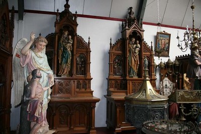 Altars en Oak wood, Dutch 19th century ( anno 1870 )