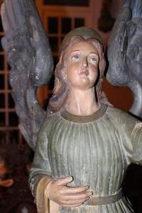 Angels en wood polychrome, France 19th century