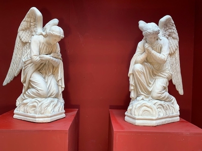 Angels en Composite Stone , Belgium 20th century