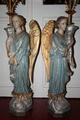 Angels en plaster polychrome, France 19th century