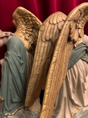 Angels en Composite Stone , Belgium 19th century