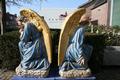 Angels en TERRA - COTTA POLYCHROME, France 19th century