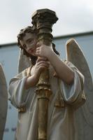 Angels en plaster polychrome, France 19th century