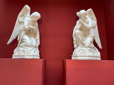 Angels en Composite Stone , Belgium 20th century