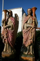 Angels en PLASTER POLYCHROME, France 19th century