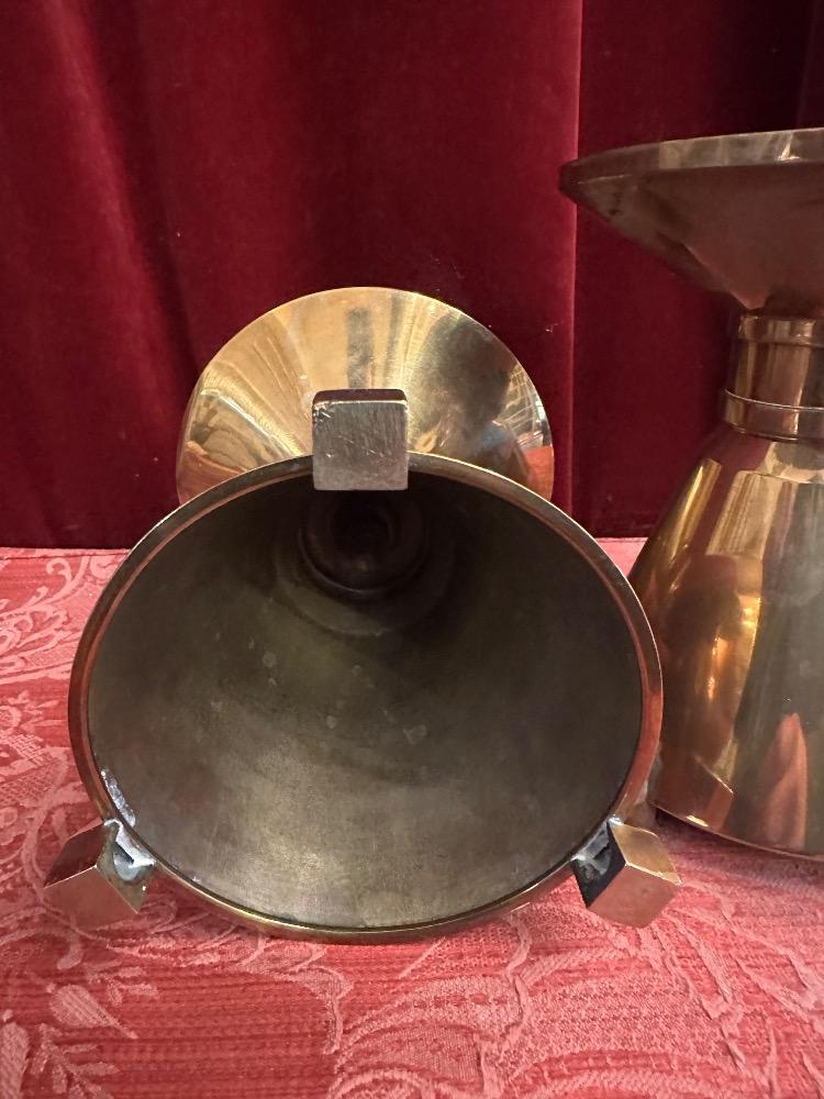 Pair art - deco Candle Holders Measures Without Pin