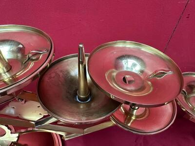 Pair art - deco Candle Holders Measures Without Pin