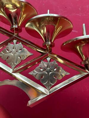 Pair art - deco Candle Holders Measures Without Pin