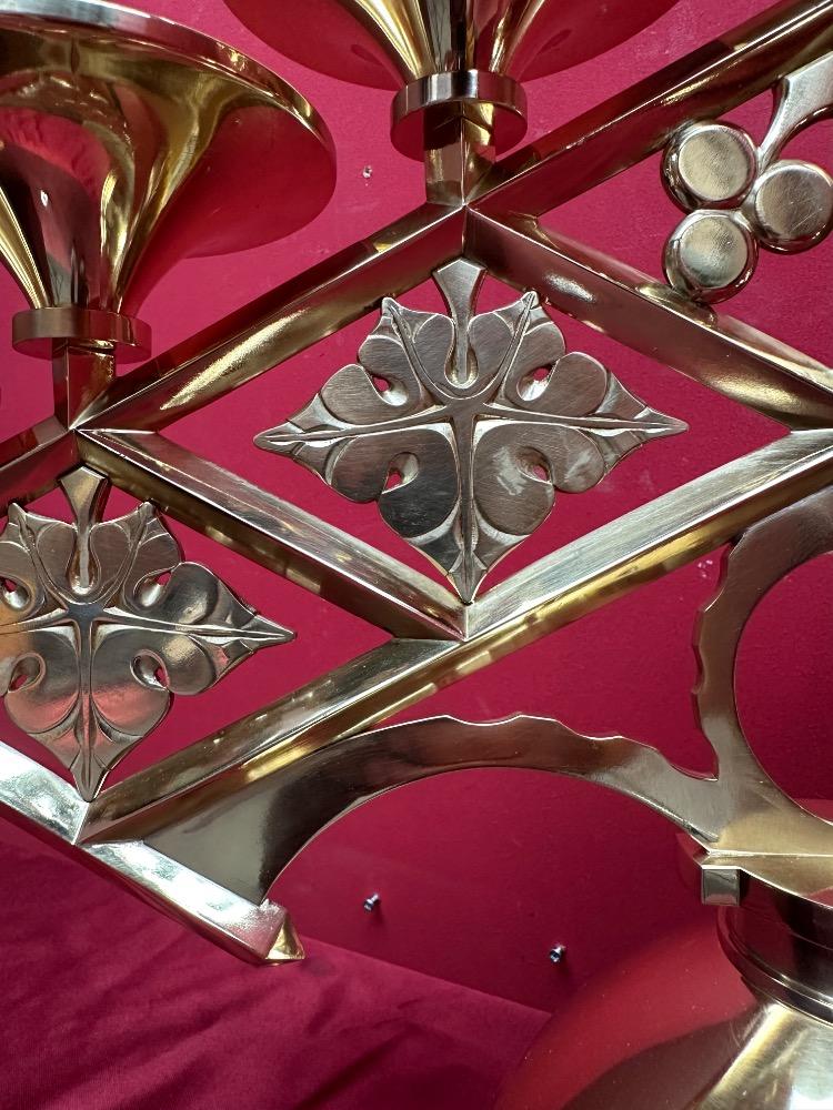 Pair art - deco Candle Holders Measures Without Pin