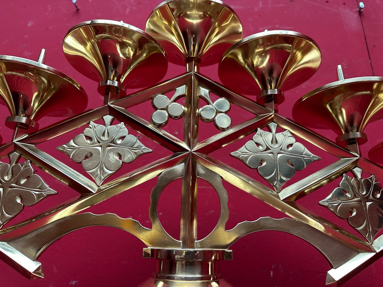 Pair art - deco Candle Holders Measures Without Pin