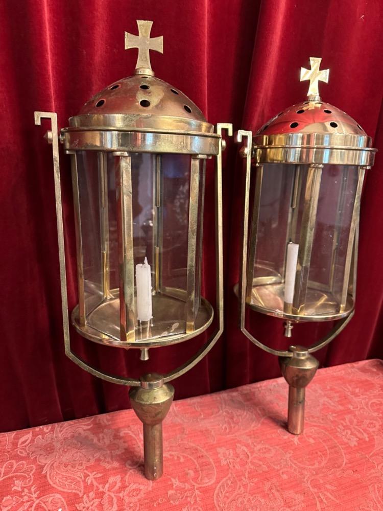 Pair art - deco Lanterns