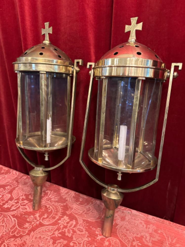 Pair art - deco Lanterns