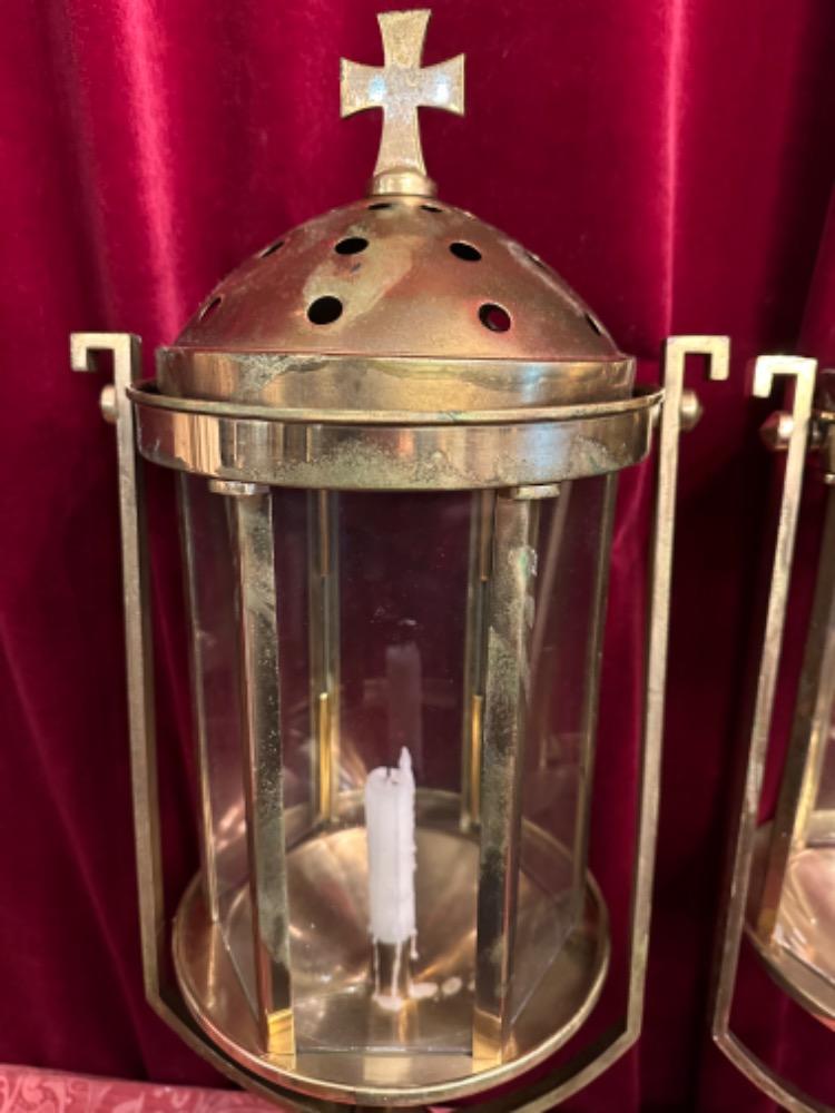 Pair art - deco Lanterns