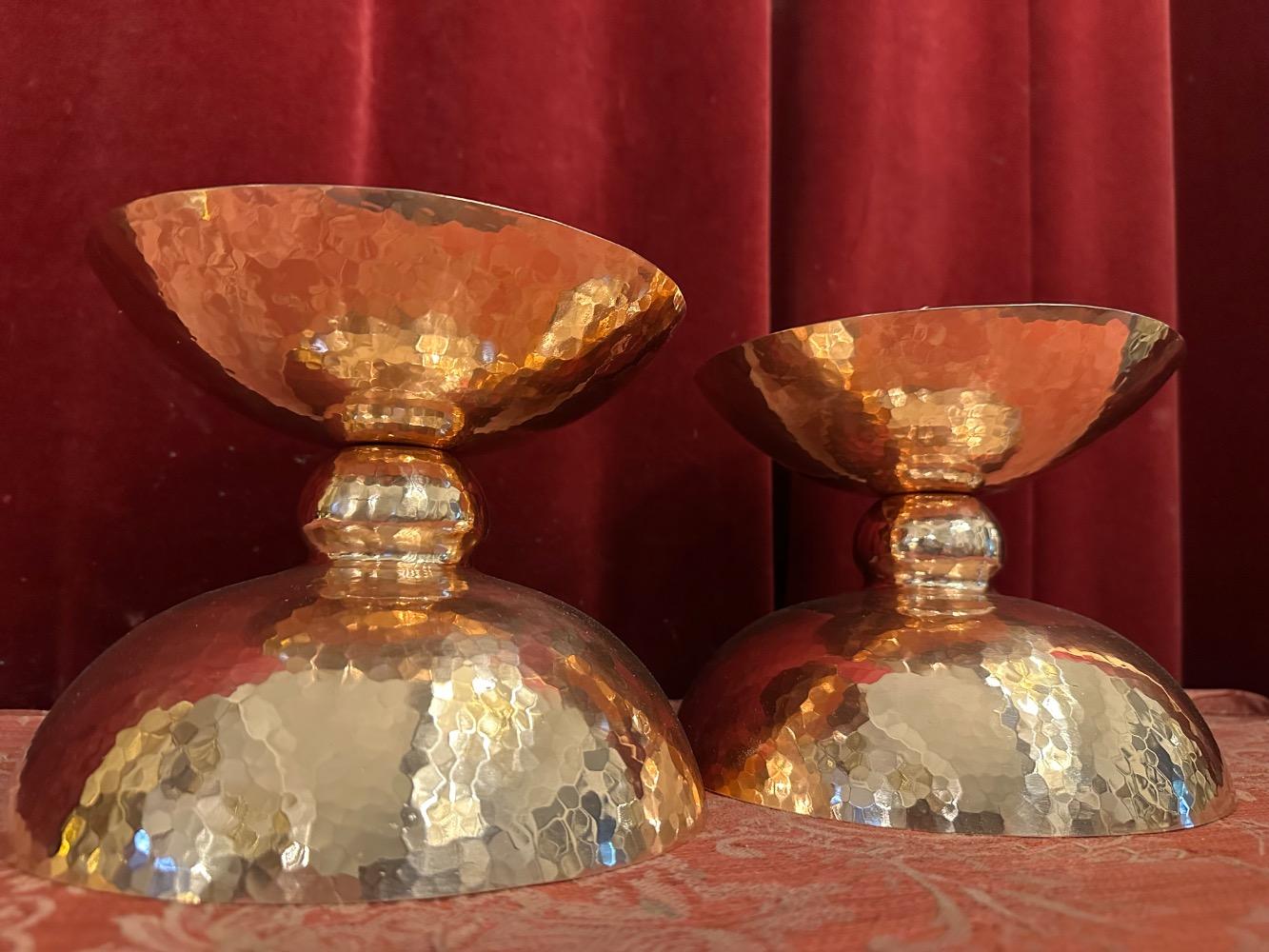 Pair Art Nouveau  Candle Holders Measures Without Pin