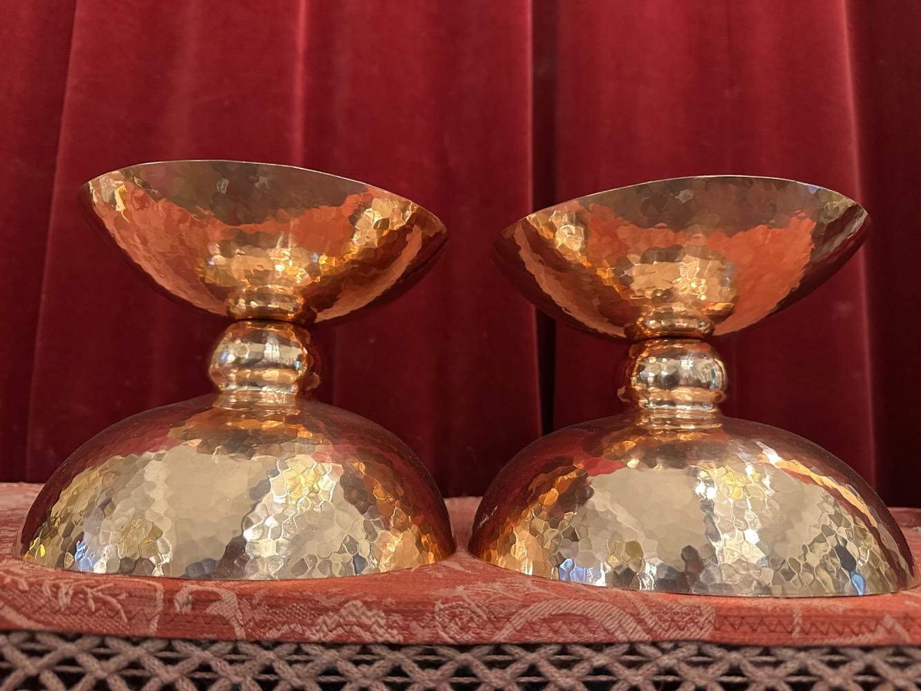 Pair Art Nouveau  Candle Holders Measures Without Pin