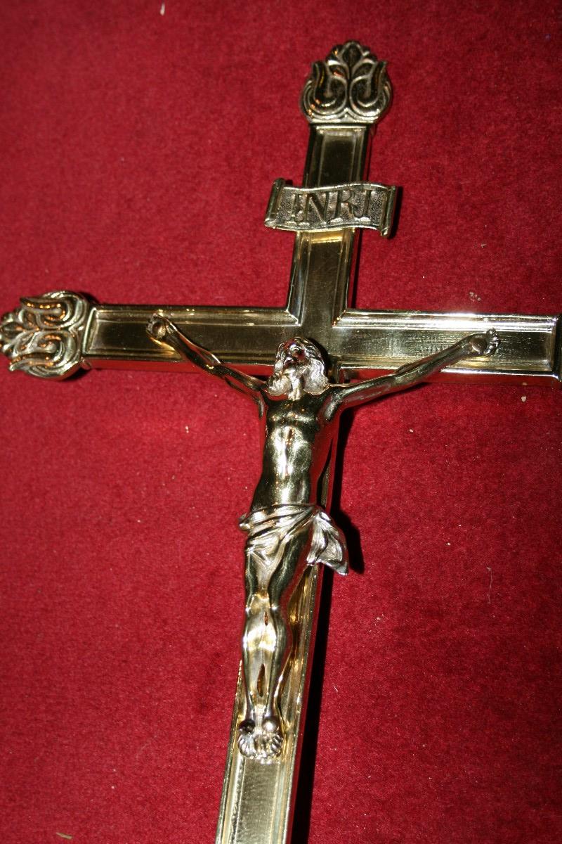 Pair Barok Identical Altar Crosses