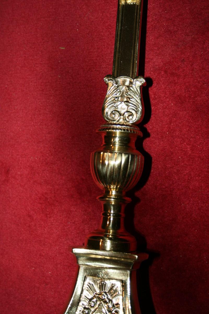 Pair Barok Identical Altar Crosses