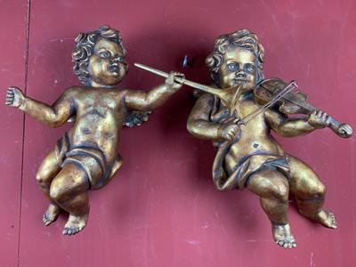 Angels style Baroque en Resin, 20th century