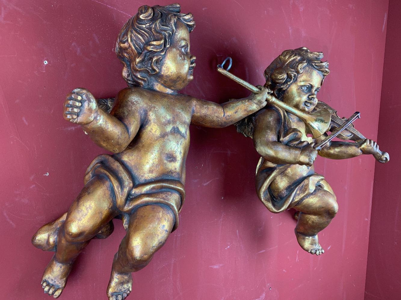 Pair  Baroque Angels