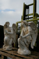 Angels style baroque en CAST IRON, France 19th century