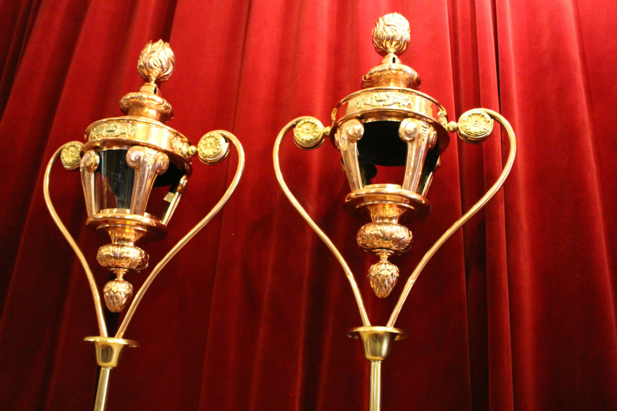 Pair baroque Baldachin-Lanterns