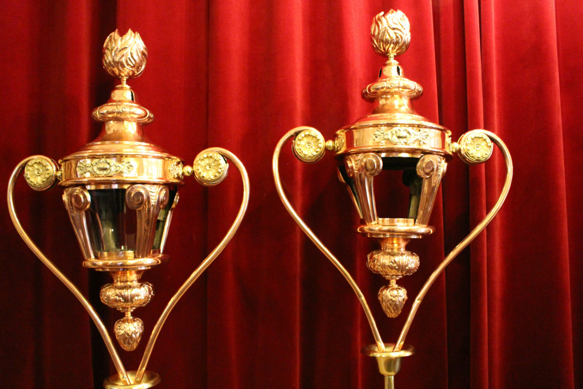 Pair baroque Baldachin-Lanterns
