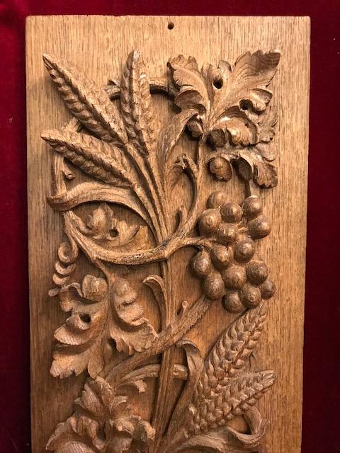 Pair Baroque Hand Carved Panels