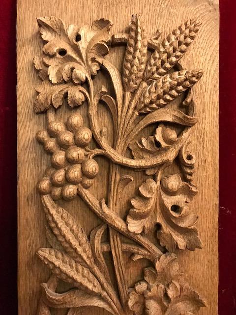 Pair Baroque Hand Carved Panels