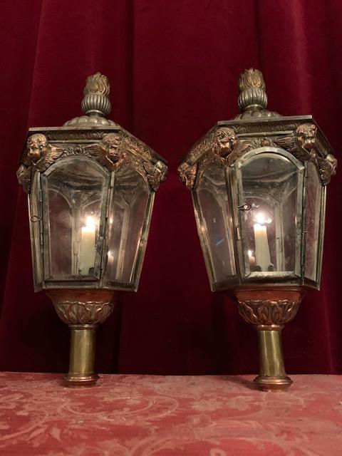 Pair Baroque Lanterns
