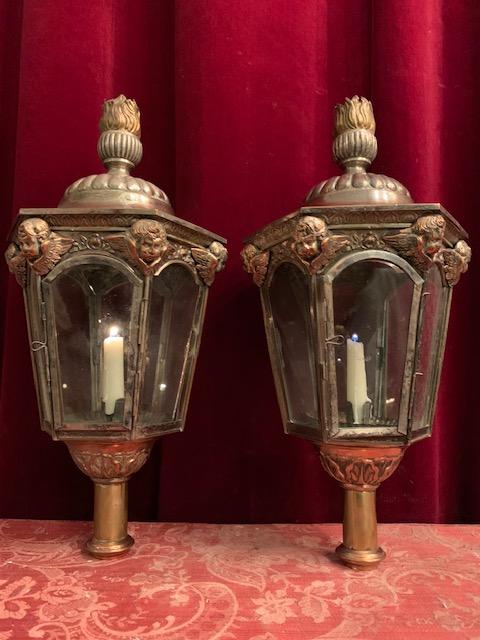 Pair Baroque Lanterns