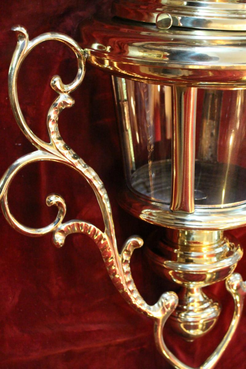 Pair  baroque Large Exceptional Baldachin-Lanterns.